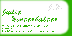 judit winterhalter business card